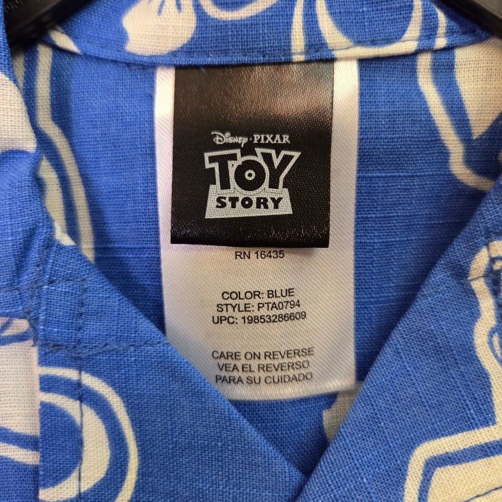 Disney Pixar Toy Story Woody Blue Tropical Resort Shirt and Shorts Set 12M NEW - Picture 4 of 6